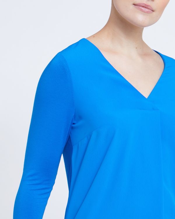 V-Neck Jersey Back Top