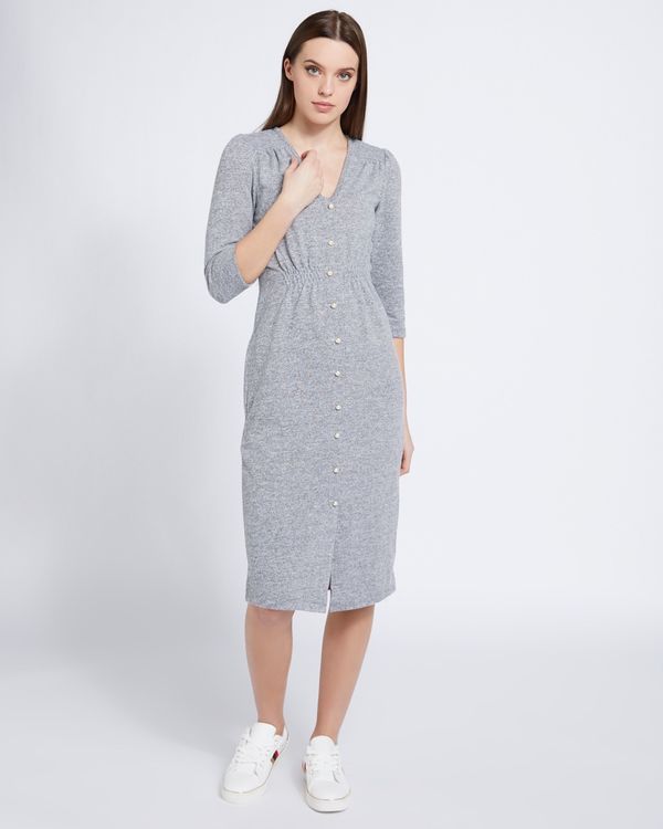 Savida Soft Touch Pearl Button Dress