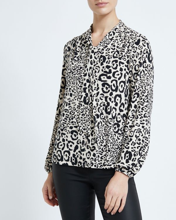 Leopard Jersey Top