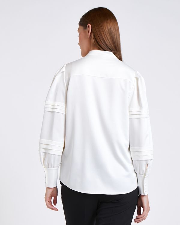 Paul Costelloe Living Studio Pleat Sleeve Blouse