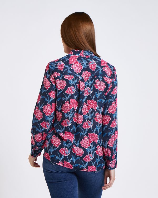 Paul Costelloe Living Studio Floral Tie Front Blouse