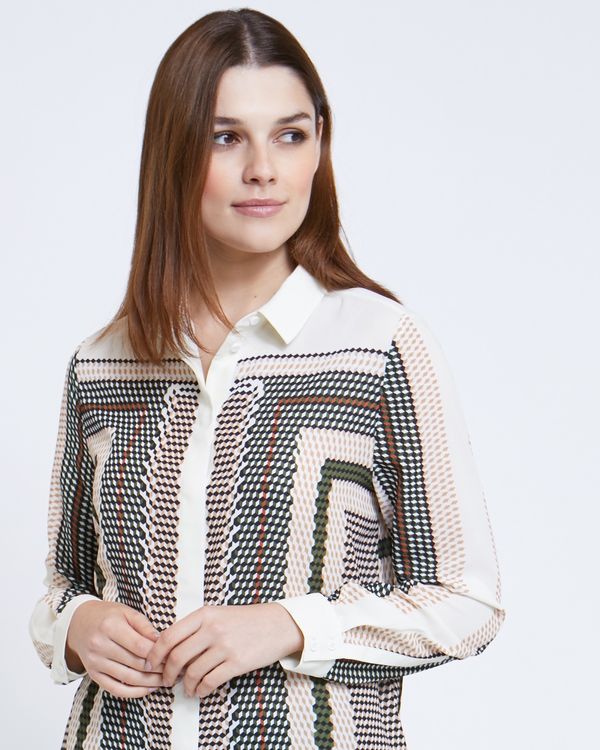 Paul Costelloe Living Studio Engineered Print Shirt