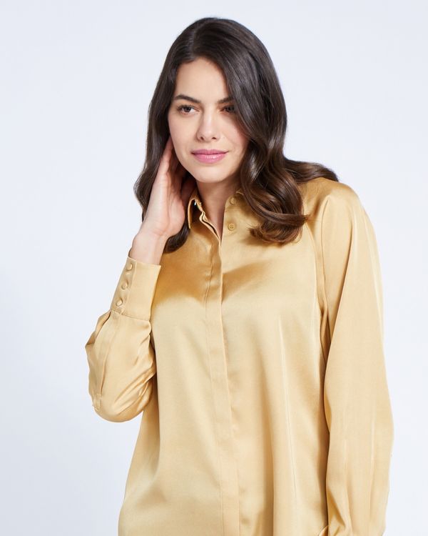 Paul Costelloe Living Studio Camel Raglan Sleeve Blouse