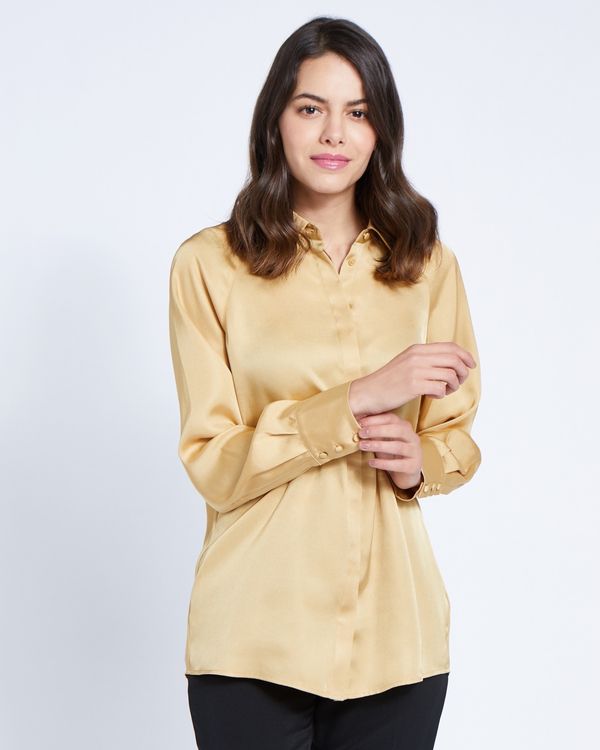 Paul Costelloe Living Studio Camel Raglan Sleeve Blouse