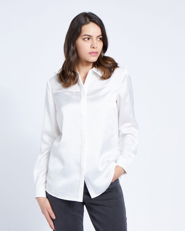 Paul Costelloe Living Studio Ivory Collar Panel Blouse
