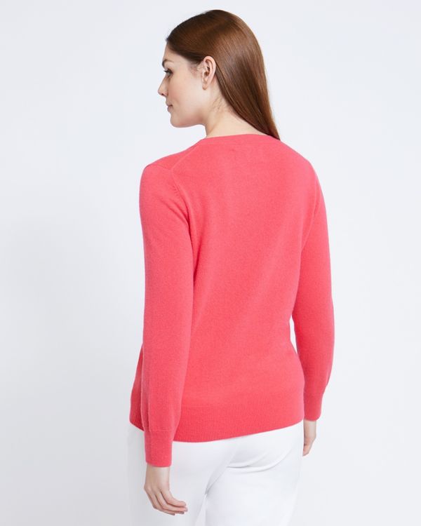 Paul Costelloe Living Studio Coral Cashmere Crew Neck Jumper