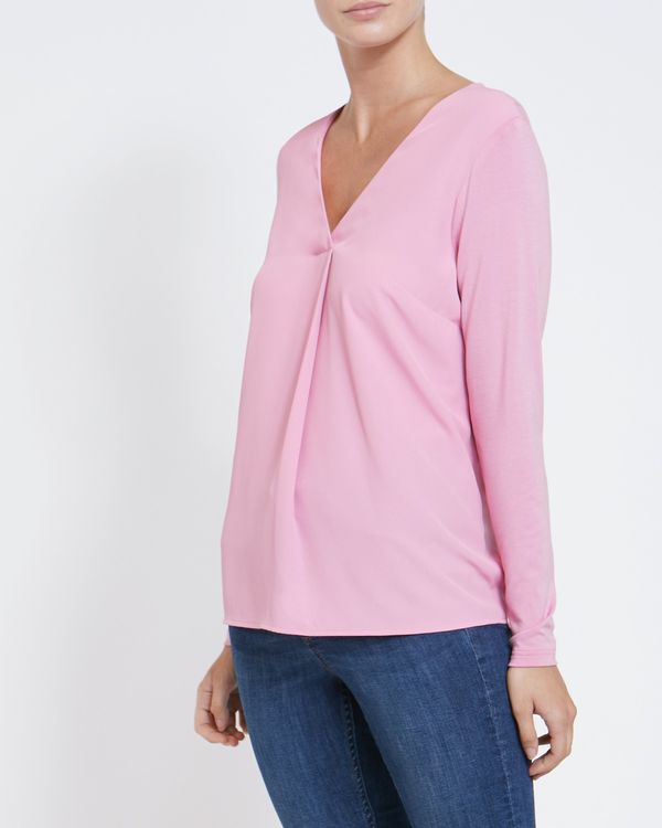 V-Neck Jersey Back Top