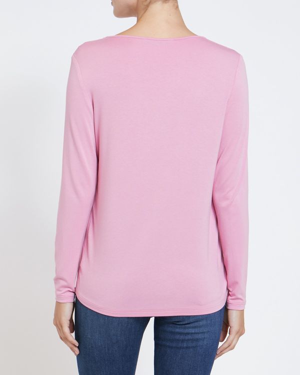 V-Neck Jersey Back Top