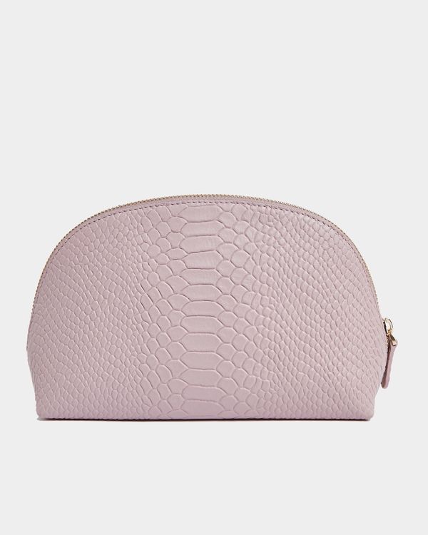 Paul Costelloe Living Studio Blush Leather Cosmetic Bag