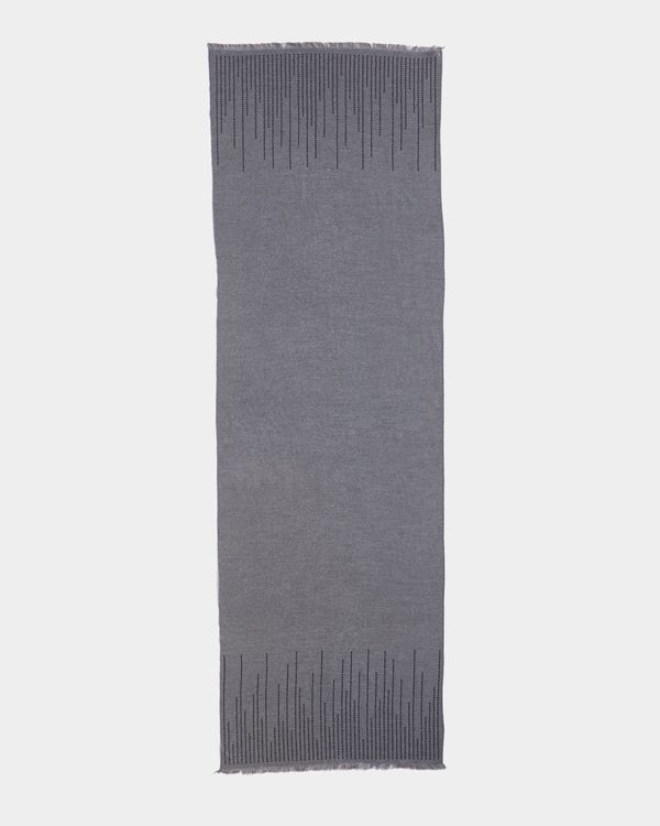 Paul Costelloe Living Studio Grey Studded Scarf