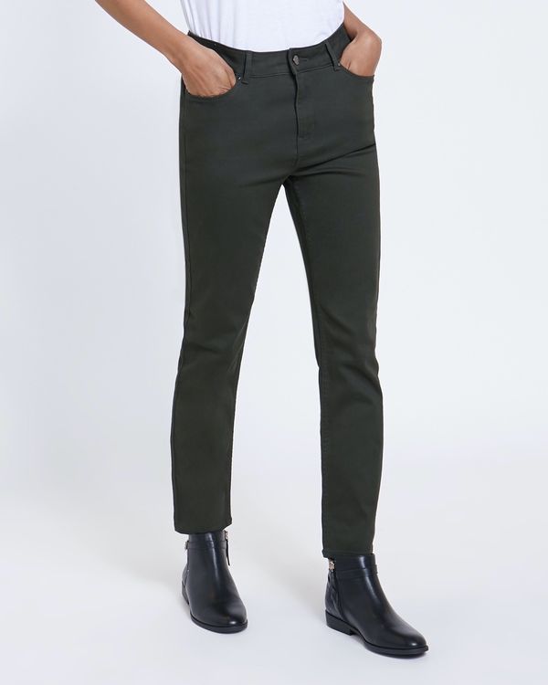 Straight Fit Mid Rise Jeans