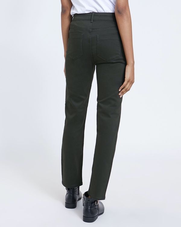 Straight Fit Mid Rise Jeans