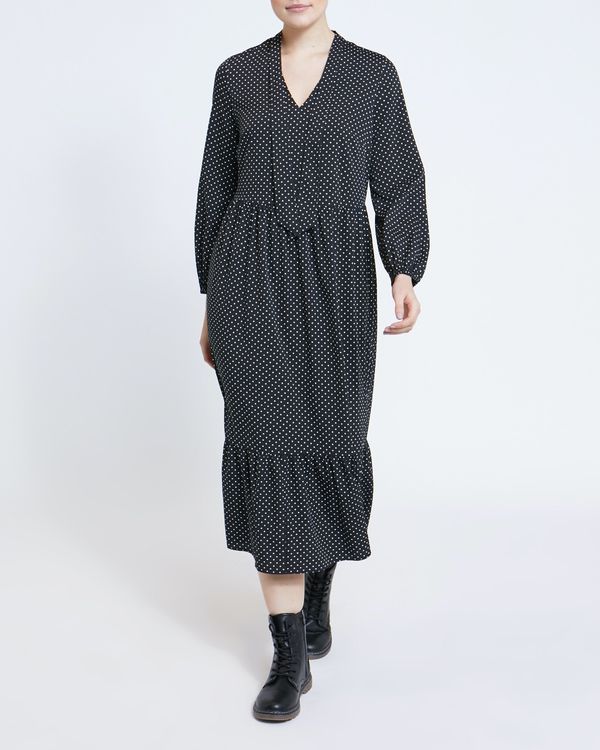 Tie Neck Midi