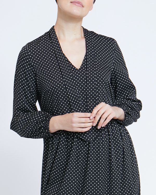 Tie Neck Midi