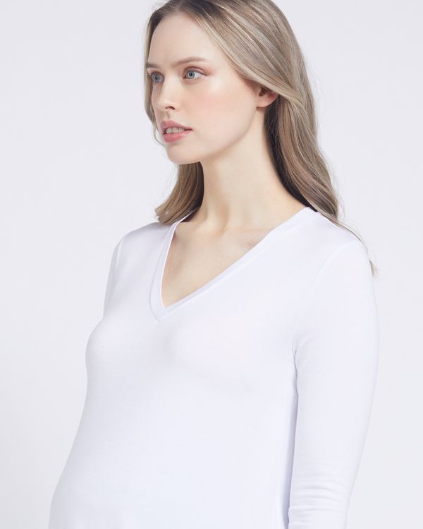 Savida Maternity V-Neck Flared Top