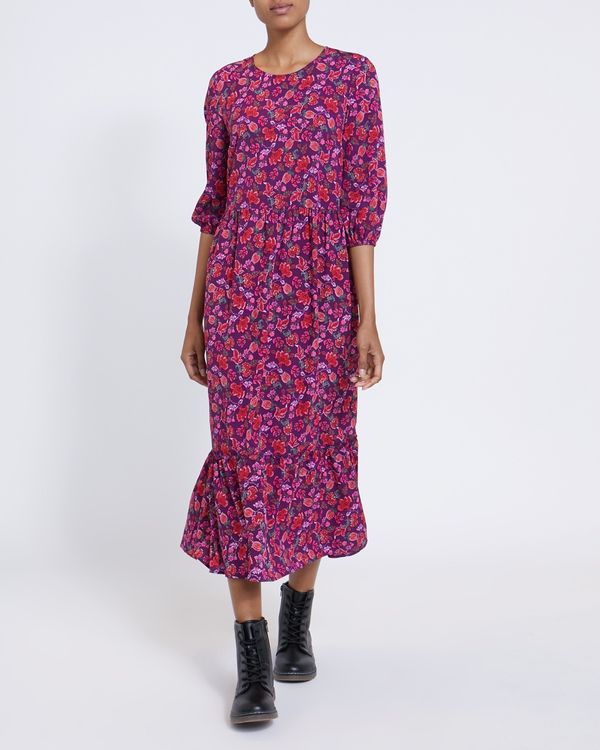 Round Neck Midi Dress