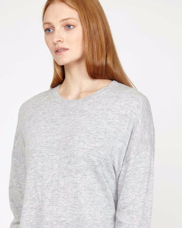 Carolyn Donnelly The Edit Grey Curved Hem Sweater