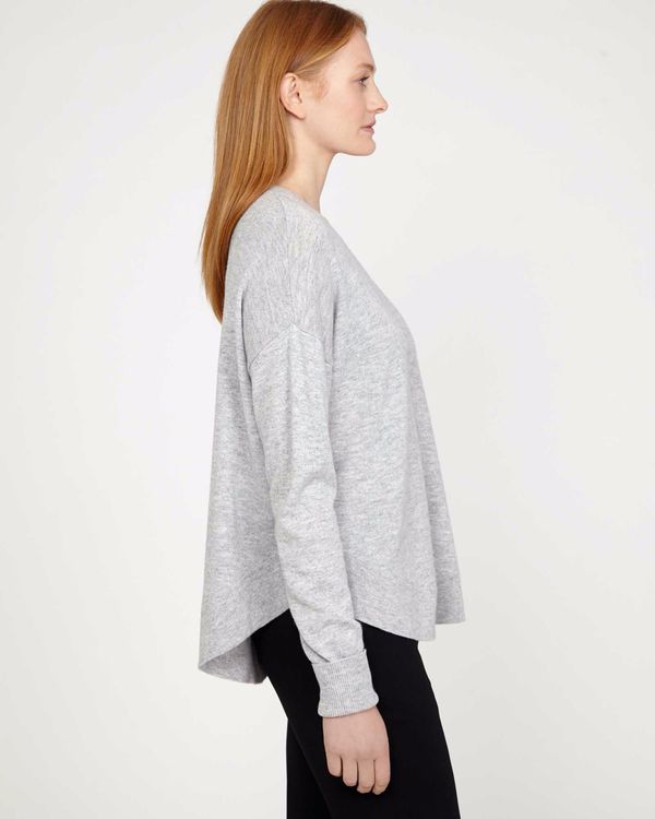 Carolyn Donnelly The Edit Grey Curved Hem Sweater