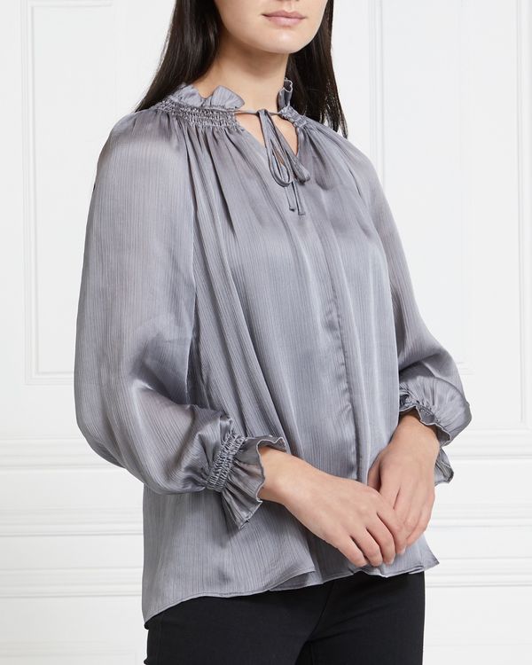 Gallery Mistletoe Tie Neck Top