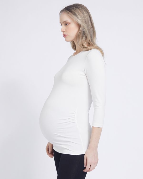 Savida Maternity Scoop Neck Top