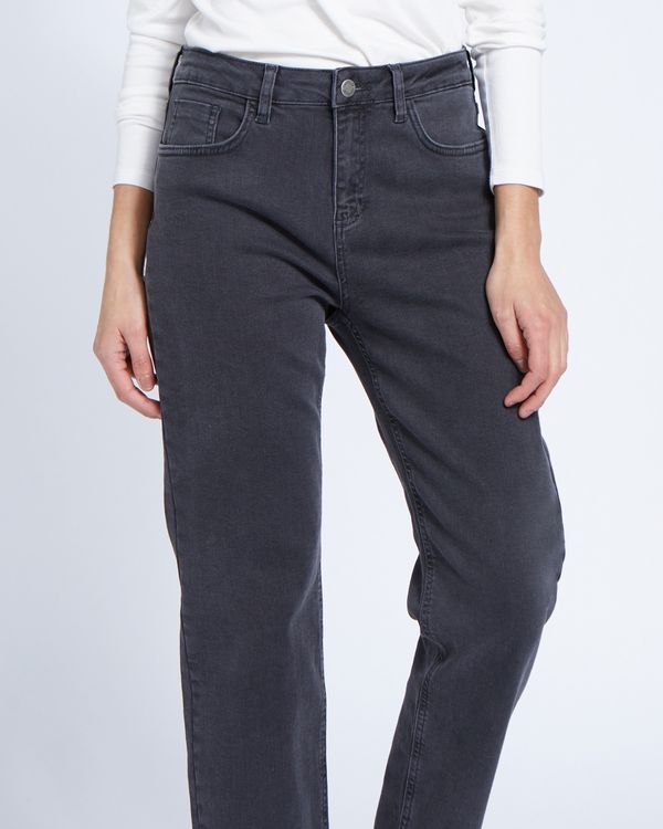 Paul Costelloe Living Studio Charcoal Straight Leg Denim Jeans