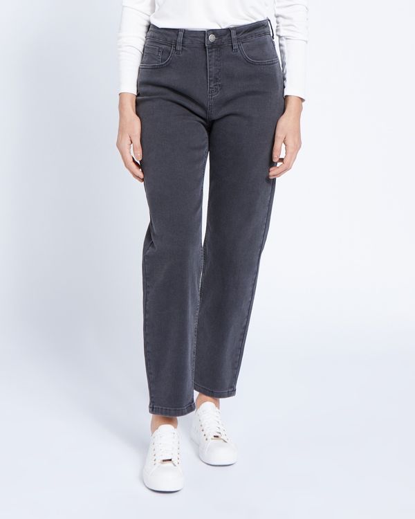 Paul Costelloe Living Studio Charcoal Straight Leg Denim Jeans
