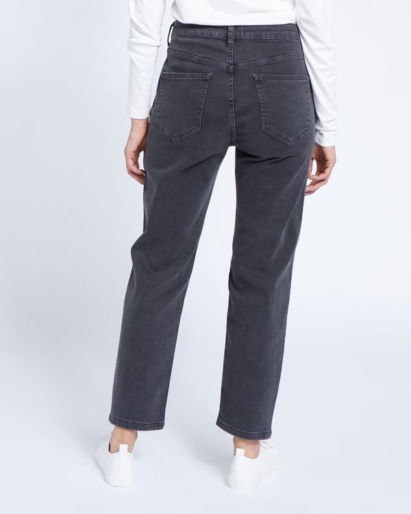 Paul Costelloe Living Studio Charcoal Straight Leg Denim Jeans