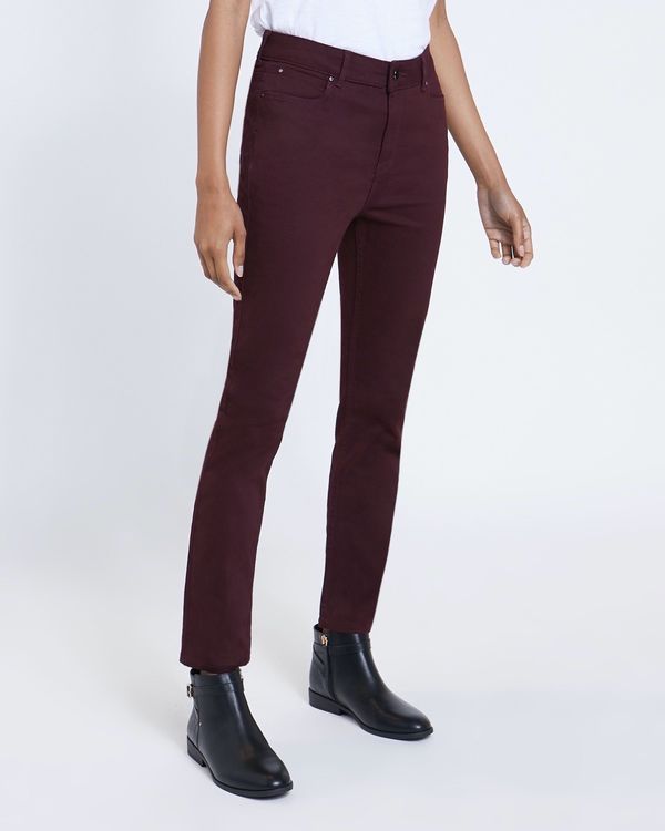 Straight Fit Mid Rise Jeans