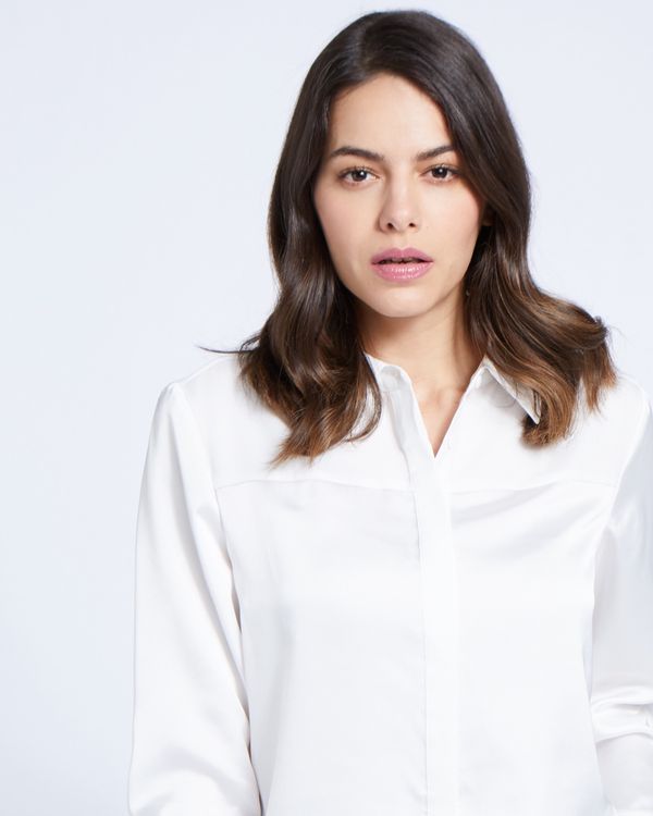 Paul Costelloe Living Studio Ivory Collar Panel Blouse