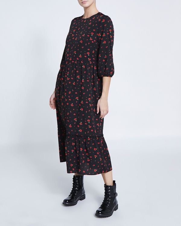 Round Neck Midi Dress