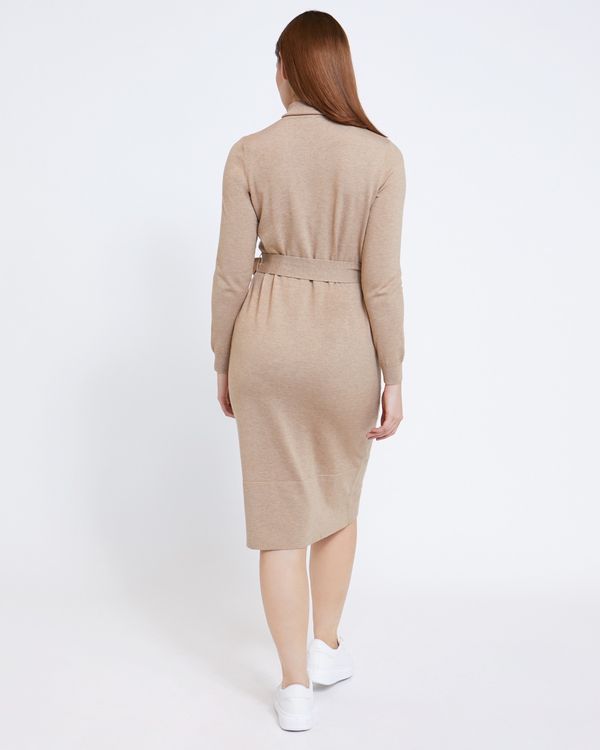 Paul Costelloe Living Studio Camel Polo Tie Dress