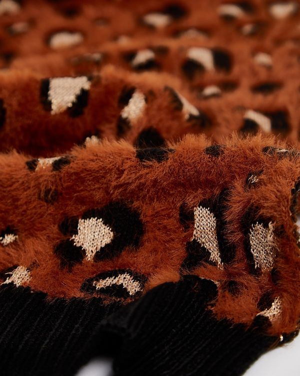 Savida Lurex Leopard Scarf