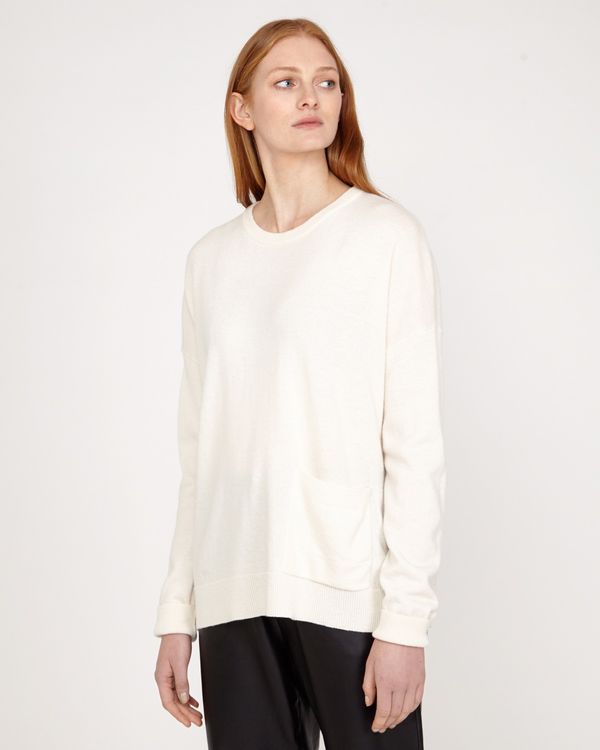 Carolyn Donnelly The Edit Cream Pocket Sweater