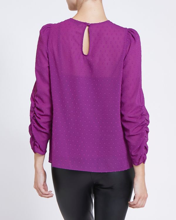 Dobby Bow Blouse