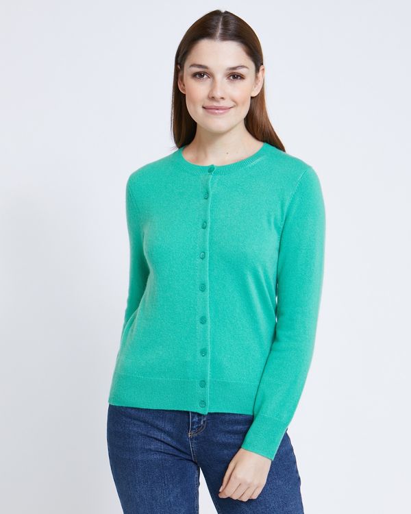 Paul Costelloe Living Studio Green Cashmere Cardigan