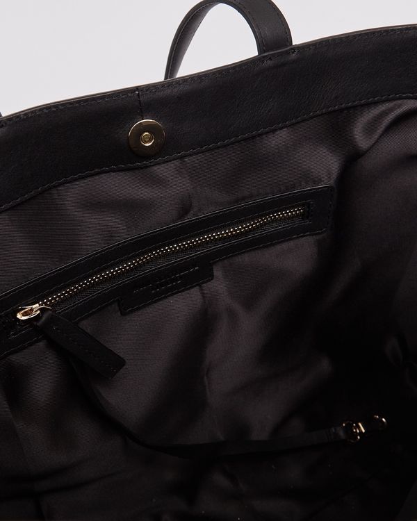 Paul Costelloe Living Studio Black Leather Shopper Tote