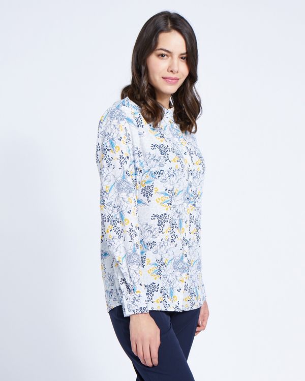 Paul Costelloe Living Studio Leopard Floral Blouse