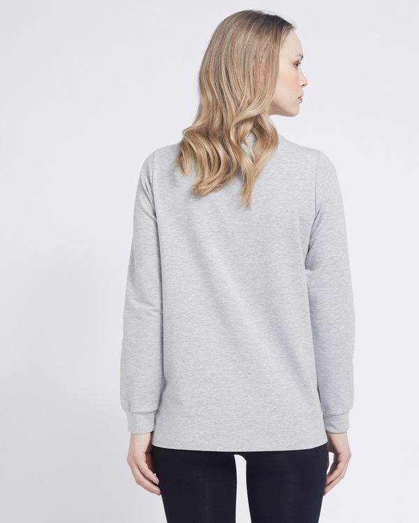 Savida Button Detail Maternity Sweatshirt